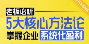 【老板必听】5大核心方法论，掌握企业系统化盈利密码-极速轻创