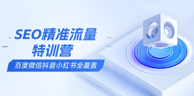 SEO精准流量特训营，百度微信抖音小红书全覆盖，带你搞懂搜索优化核心技巧-极速轻创