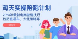 淘天实操陪跑计划，2024年最新电商营销技巧，包括直通车、大促策略等-极速轻创