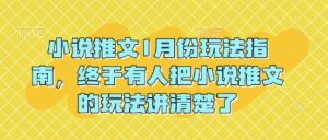 小说推文1月份玩法指南，终于有人把小说推文的玩法讲清楚了!-极速轻创
