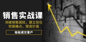 销售实战课，突破销售困扰，建立信任，挖掘痛点，塑造价值，轻松成交客户-极速轻创