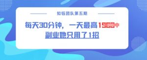 副业她只用了1招，每天30分钟，无脑二创，一天最高1.5k-极速轻创