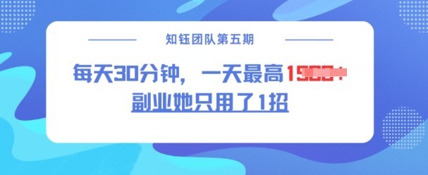 副业她只用了1招，每天30分钟，无脑二创，一天最高1.5k-极速轻创