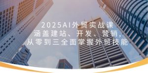 2025AI外贸实战课：涵盖建站、开发、营销, 从零到三全面掌握外贸技能-极速轻创