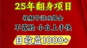 一天收益1000+ 25年开年落地好项目-极速轻创