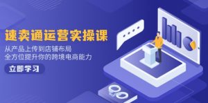 速卖通运营实操课，从产品上传到店铺布局，全方位提升你的跨境电商能力-极速轻创
