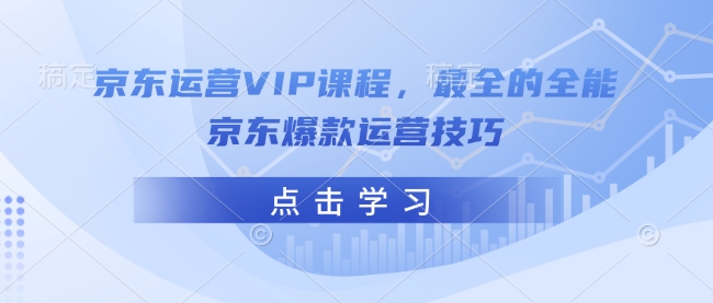 京东运营VIP课程，最全的全能京东爆款运营技巧-极速轻创