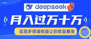 用DeepSeek席卷各大平台，快速上手实现多领域，让你收入猛增-极速轻创