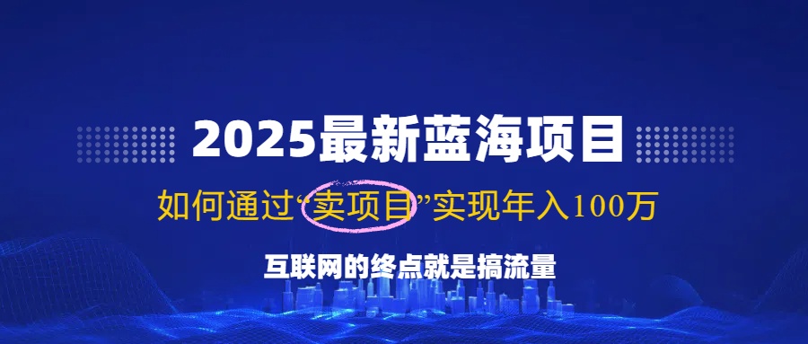 2025最新蓝海项目，零门槛轻松复制，月入10万+，新手也能操作！-极速轻创