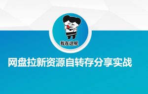 网盘拉新资源自动转存分享实战-极速轻创