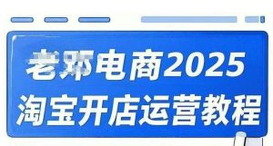 2025淘宝开店运营教程直通车，直通车，万相无界，网店注册经营推广培训视频课程-极速轻创