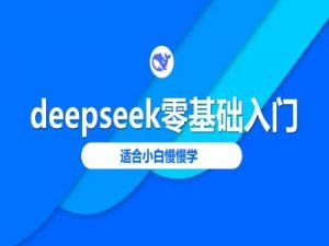 deepseek零基础入门-deepseek教程2025，适合小白慢慢学-极速轻创