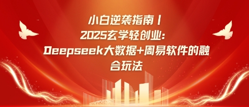 小白逆袭指南，2025玄学轻创业：Deepseek大数据+周易算法的融合玩法-极速轻创