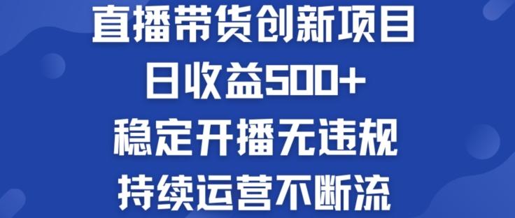 淘宝无人直播带货创新项目：日收益500+  稳定开播无违规  持续运营不断流【揭秘】-极速轻创