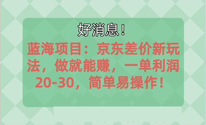 越早知道越能赚到钱的蓝海项目：京东大平台操作，一单利润20-30，简单...-极速轻创