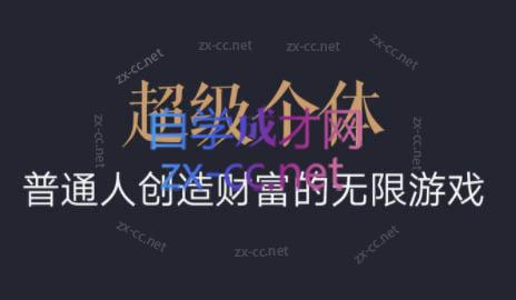 超级个体·普通人创造财富的无限游戏-极速轻创