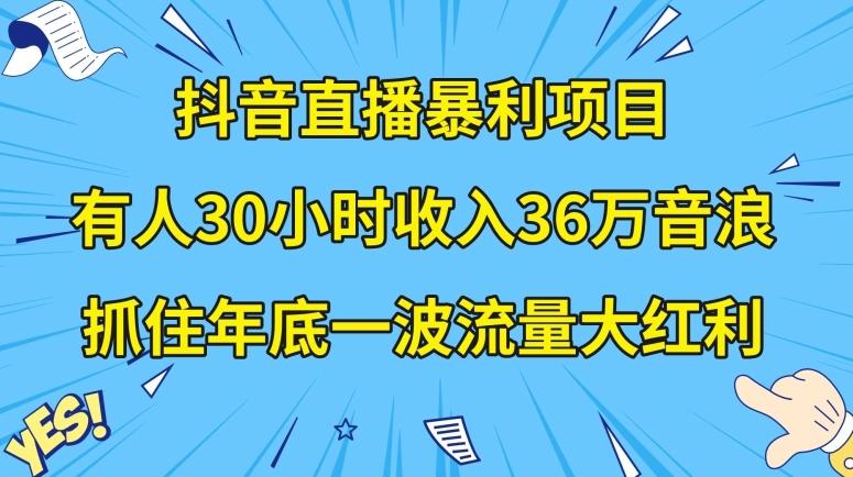 抖音直播暴利项目，有人30小时收入36万音浪，公司宣传片年会视频制作，抓住年底一波流量大红利【揭秘】-极速轻创