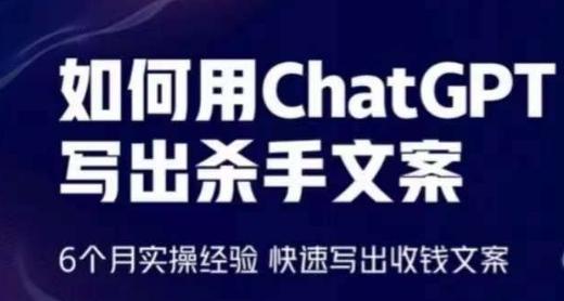 如何用ChatGPT写出杀手文案，6个月实操经验，快速写出收钱文案-极速轻创