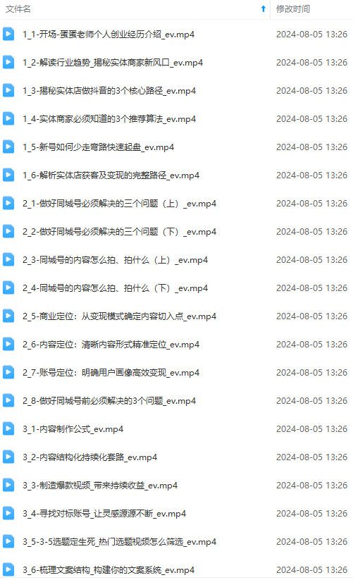 图片[1]-实体店老板获客特训营：认知、定位、文案、矩阵、直播、AI等(72节-极速轻创