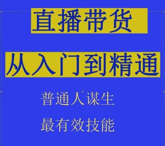 2024抖音直播带货直播间拆解抖运营从入门到精通，普通人谋生最有效技能-极速轻创