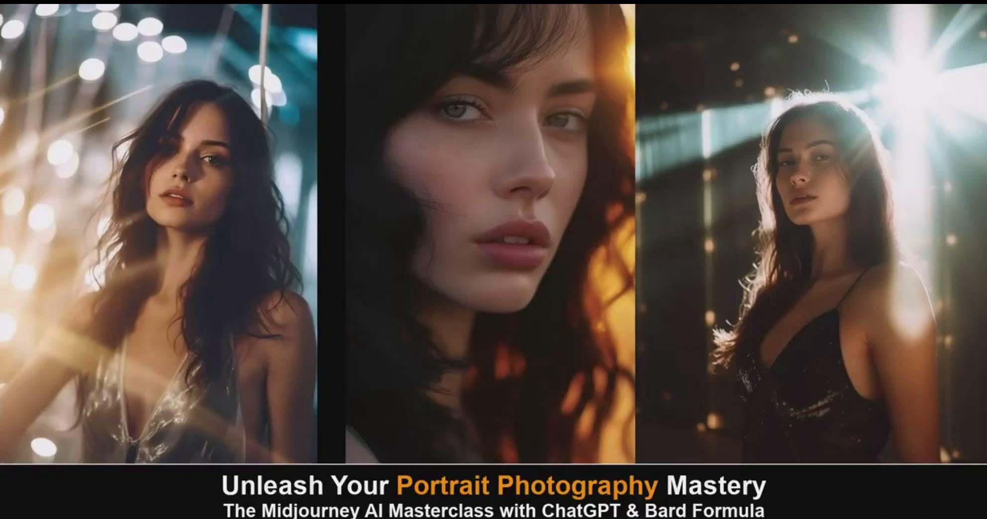 图片[6]-(9312期)Midjourney v5 ChatGPT 和 Bard AI人工智能人像摄影大师班-15节-中英字幕-极速轻创