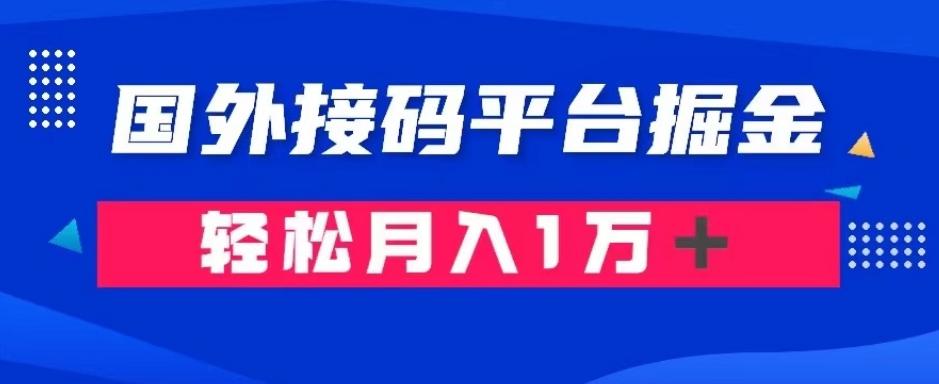 通过国外接码平台掘金：成本1.3，利润10＋，轻松月入1万＋【揭秘】-极速轻创
