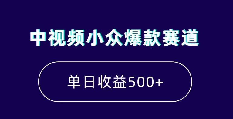 中视频小众爆款赛道，7天涨粉5万+，小白也能无脑操作，轻松月入上万【揭秘】-极速轻创