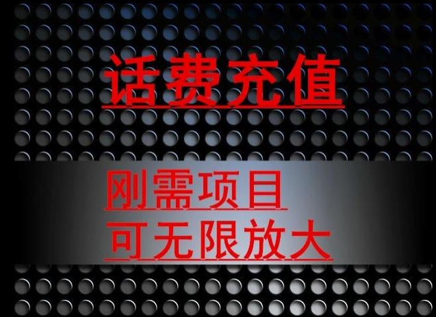 最新蓝海项目，刚需赛道，95折充话费月入5位数-极速轻创