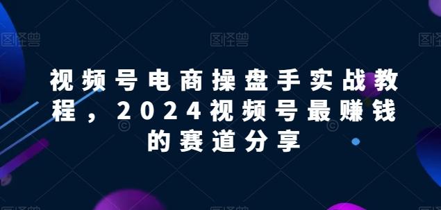 视频号电商实战教程，2024视频号最赚钱的赛道分享-极速轻创