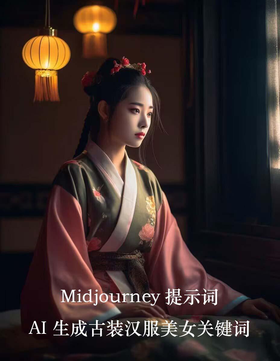 Midjourney关键词-AI生成中国风古装汉服美女人像提示关键词-极速轻创