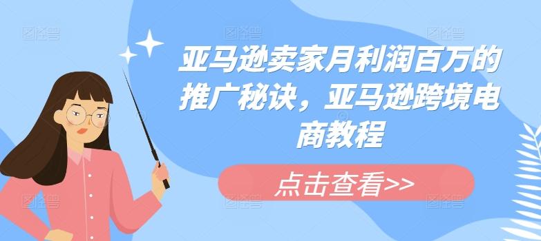 亚马逊卖家月利润百万的推广秘诀，亚马逊跨境电商教程-极速轻创