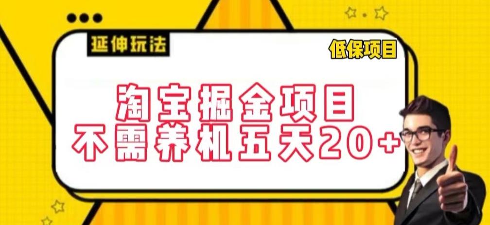 淘宝掘金项目，不需养机，五天20+，每天只需要花三四个小时【揭秘】-极速轻创