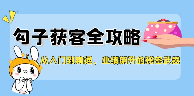 从入门到精通，勾子获客全攻略，业绩飙升的秘密武器-极速轻创