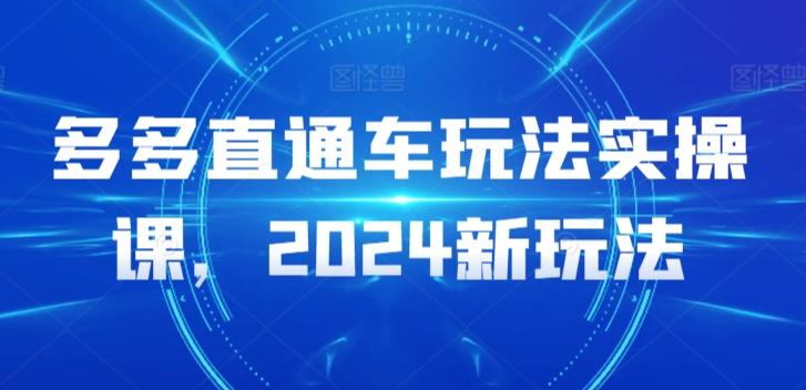 多多直通车玩法实操课，2024新玩法-极速轻创