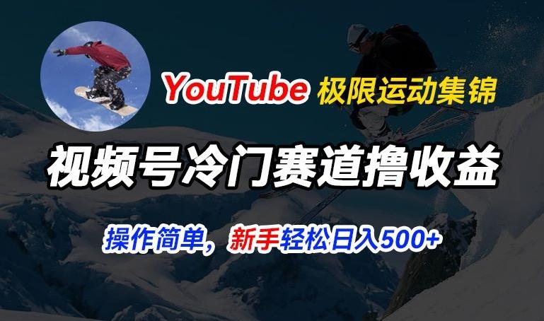 视频号冷门赛道撸收益，YouTube搬运极限运动集锦，暴力起号，操作简单流量高，轻松日入5张【揭秘】-极速轻创