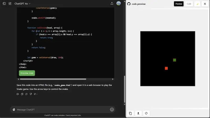 ChatGPT Code Preview｜AI编程预览工具-极速轻创