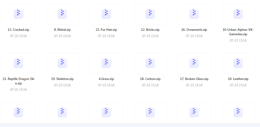 【素材分享】实用教程+素材 Zbrush与Blender表面纹理合集-极速轻创