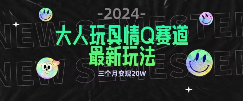 全新大人玩具情Q赛道合规新玩法，公转私域不封号流量多渠道变现，三个月变现20W【揭秘】-极速轻创