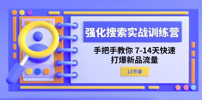 强化 搜索实战训练营，手把手教你 7-14天快速-打爆新品流量(13节课-极速轻创