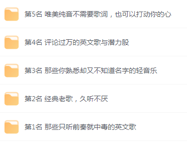 【无损音乐分享】网易云音乐收藏榜单前五名合集 精选好歌-极速轻创