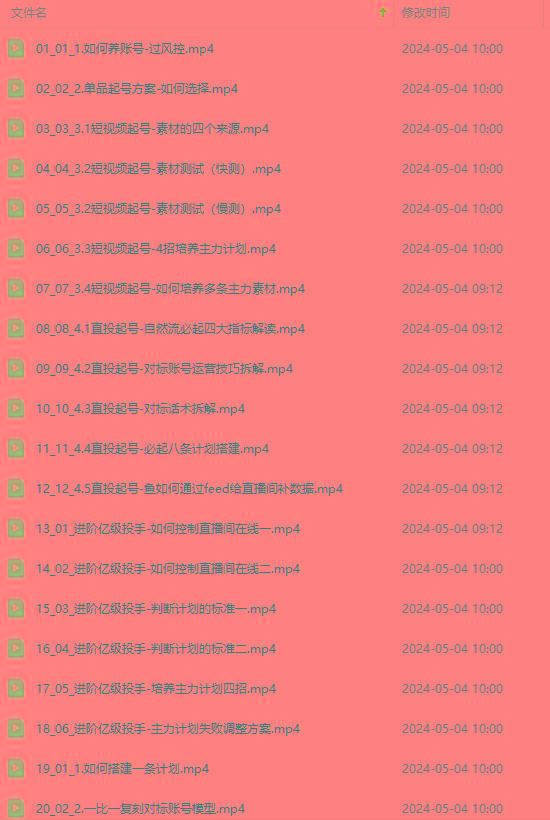 图片[1]-2024单品正价起号，直播素材投流选品：选品课+投流课+素材课+卡首屏/100节-极速轻创