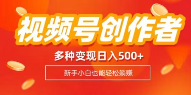 视频号创作者计划，多种变现方式，日入500+【内附1080g视频素材】-极速轻创