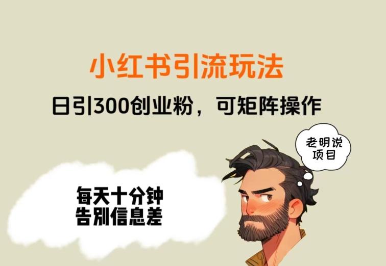 靠小红书视频日印300粉，两分钟一个视频轻松矩阵-极速轻创