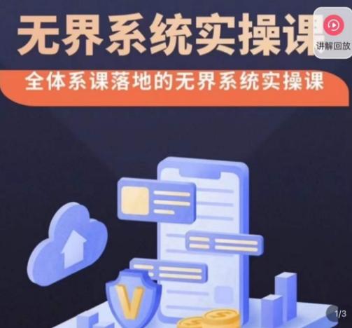 老衲·无界系统实操课，全体系落地无界改版后选择、出价、高投产做付费引流-极速轻创