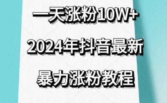 抖音最新暴力涨粉教程，视频去重，一天涨粉10w+，效果太暴力了，刷新你们的认知【揭秘】-极速轻创