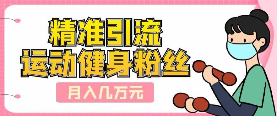 精准引流运动健身粉丝，轻松月入几万-极速轻创