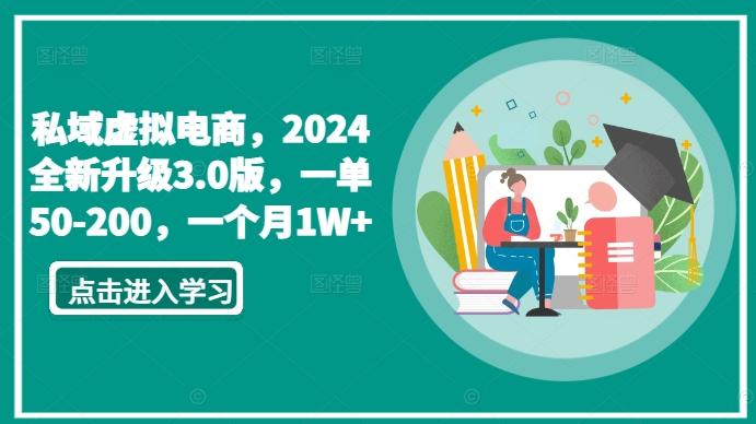 私域虚拟电商，2024全新升级3.0版，一单50-200，一个月1W+【揭秘】-极速轻创
