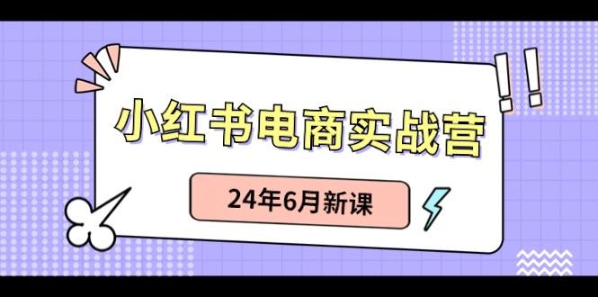 小红书电商实战营：小红书笔记带货和无人直播，24年6月新课-极速轻创
