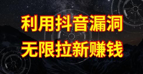 利用抖音链接漏洞，无限拉新赚钱【漏洞原理+操作流程】【揭秘】-极速轻创