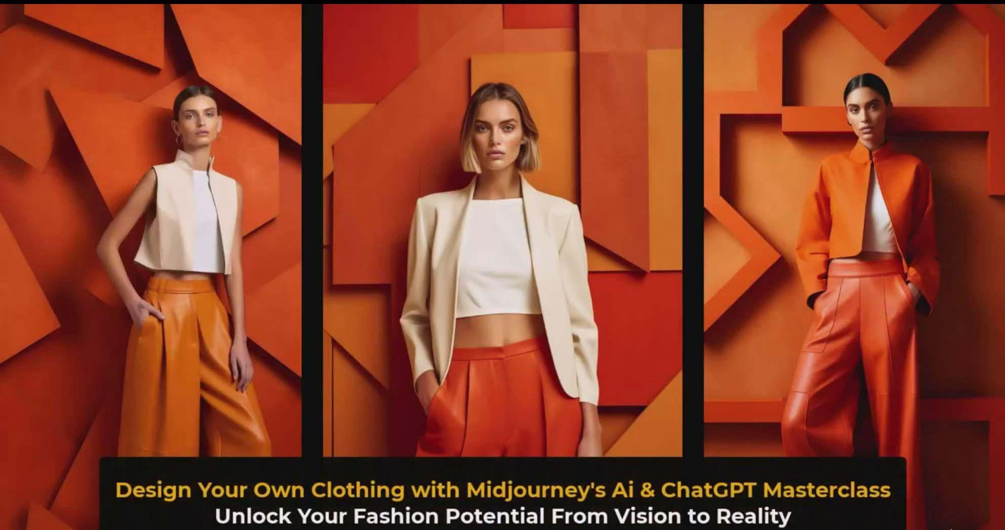 图片[3]-利用 Midjourneys Ai 人工智能设计自己的服装AI大师班-10节课-中英字幕-极速轻创